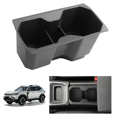 Zdjęcie produktu dla Podstawka na napoje do środkowej konsoli, silikonowa, antypoślizgowa, pasująca do Dacia Duster III (2024-2026)