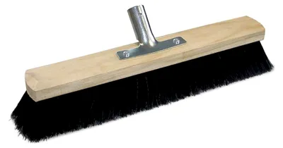 Produktbild von Nölle Saalbesen mit Metallstielhalter - Qualitätsmischung, 80 cm - Schwarz