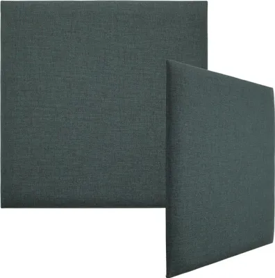 Produktbild von VOX SOFO Polsterpaneel Quadratisch 60x60 cm - Grün Melange, Wandkissen gepolstert, Akustikpaneel, Kopfteil Bett, Weich (1 Stück)