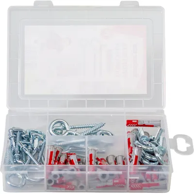 Zdjęcie produktu dla fischer 544399 fischer Profi-Box - DuoPower 2K 544399 Dübel- und Schrauben-Sortiment, 70 St.