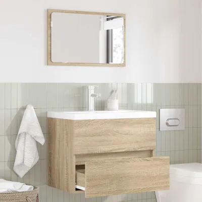 Productafbeelding van Maison Exclusive - Badkameraccessoireset, Sonoma-eikenfineer