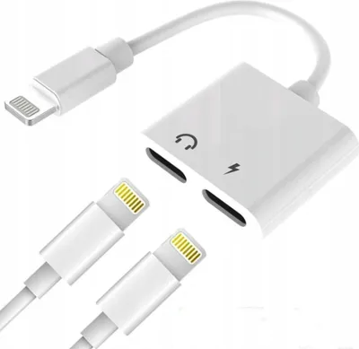 Immagine prodotto di Adattatore Splitter 1X2 Beleuchtung Audio+Av Per Iphone X 12 13 14