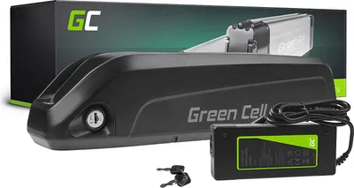 Produktbild von Green Cell® E-Bike Akku 36V 10.4Ah 500W Li-Ion Rahmenakku Fahrradakku Pedelec Down Tube Batterie mit Ladegerät
