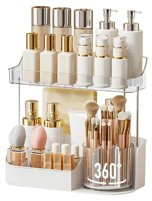 Image de Organisateur rotatif à 360° pour maquillage et cosmétiques
