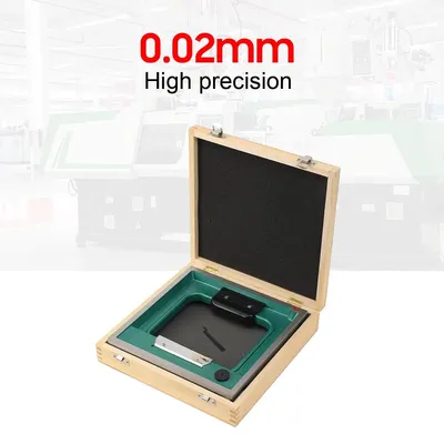 Immagine prodotto di Livella a bolla di precisione meccanica - Livella a telaio - Precisione di 0,02 mm/m - 250 mm - Qualità industriale - Adatta per l'installazione di macchinari
