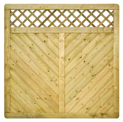 Produktbild von Ligna Gard Sichtschutzzaun Bern Pro gerade mit Rankgitter 180x180 cm Holzzaun Fichte Kesseldruckimprägniert stabiler Rahmen 44x88 mm sehr stabil