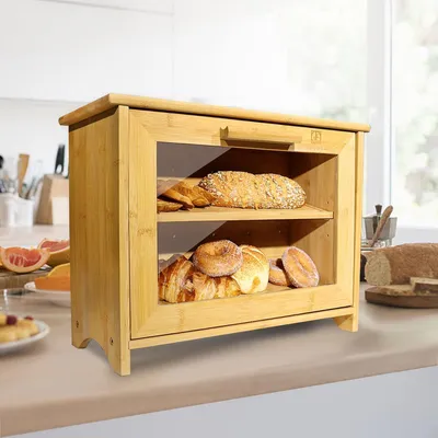 Produktbild von Doppelwandiges Brotbehälter - Nachhaltiges Brotkorb für frisches Brot und Gebäck