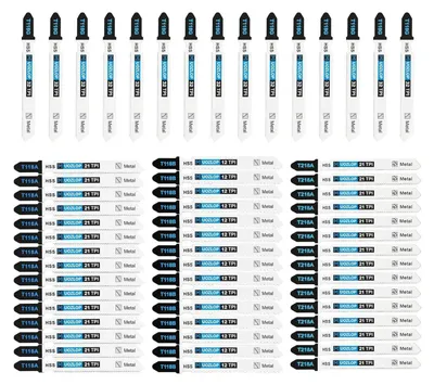 Produktbild von Stichsägeblätter Set 60tlg T-Schaft für Metall HSS Aufbewahrungskoffer