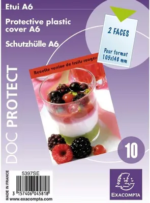 Obrázok produktu pre EXACOMPTA 5397SE EXACOMPTA Schutzhülle Doc Protect, DIN A6, PVC