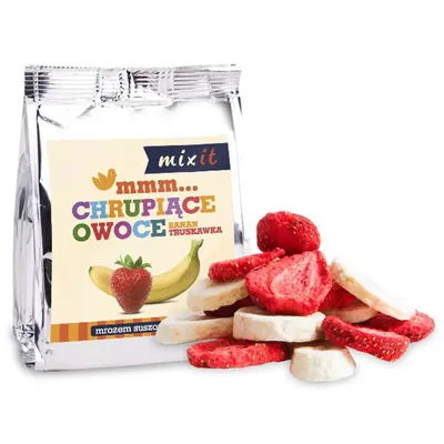 Produktbild von Gefriergetrocknete Früchte Banane Erdbeere 23g