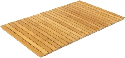 Produktbild von Duschmatte aus Bambus, rutschfest, 60 × 40 cm, für das Badezimmer
