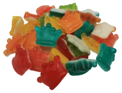 Image de Couronne de gomme fruitée au goût de fruit avec base en sucre mousseux 1000g