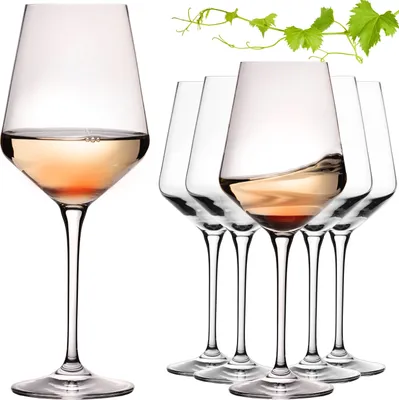 Produktbild von IMPERIAL Weißweingläser 450ml "Athen" Set 6-Teilig Riesling Glas aus Crystalline Glas Weingläser Spülmaschinenfest