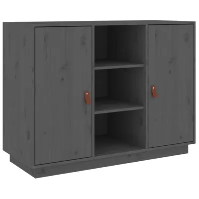 Productafbeelding van Dressoir 100x40x75 cm massief grenenhout grijs