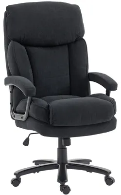 Produktbild von HOMCOM Bürostuhl, Ergonomisch Schreibtischstuhl mit Wippfunktion, Samtoptik