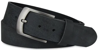 Produktbild von Ledergürtel aus echtem Büffelleder,  GERMANY, Gürtel für Damen und Herren, 3,8 cm breit, Dunkelgrau, Größe 115