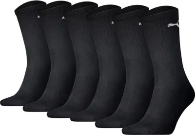 Produktbild von PUMA Uni Sportsocken, 6 Paar - Tennissocken, Crew Sport Socken, einfarbig Schwarz 47-49