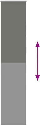 Produktbild von Verdunkelungsrollo Grau 50x230 cm Stoffbreite 45,7 cm Polyester, Rollos DesignMöbel