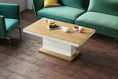 Produktbild von Design Couchtisch Tisch H-333 höhenverstellbar ausziehbar Esstisch