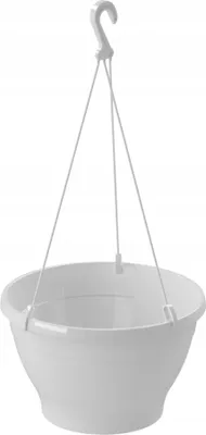 Immagine prodotto di Vaso sospeso Melrose bianco 26 cm con gancio