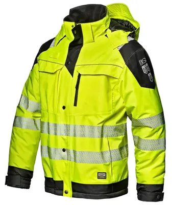 Produktbild von Sir Safety Lofoten Warnschutzjacke winddicht wasserabweisend Herren Gelb/Schwarz, L, HI-VIS GELB/SCHWARZ