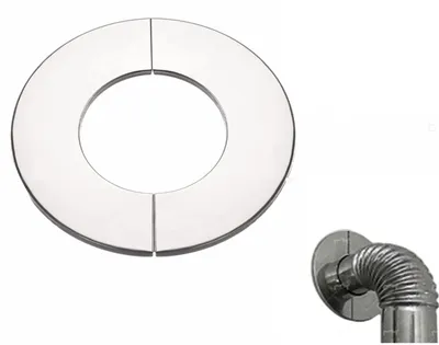 Obrázok produktu pre Kúrenárska rúra Rozet – Nerezová oceľ pre pece a komíny