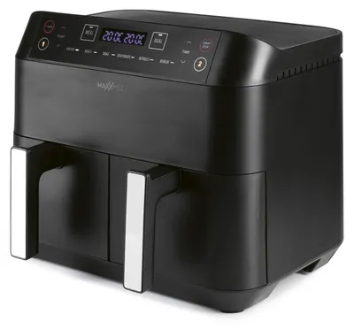 Heißluftfritteuse Doppelkorb 7,6 L, 2 x 3,8 L, 6 Programme, 2400 W