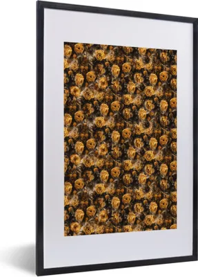 Produktbild von MuchoWow® MuchoWow® Gerahmtes Poster Blumen - Rosen - Aquarell 40x60 cm - Poster mit zchwarzem Bilderrahmen - Poster in Rahmen