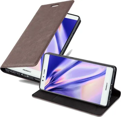 Obrázek produktu pro Cadorabo pouzdro pro Huawei P9 Protective Case in Brown Pouzdro na mobil s magnetickým zavíráním