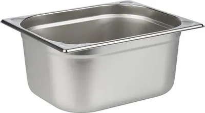 Produktbild von APS 81206 GN 1/2 Behälter, Edelstahl, 32,5 x 26,5 cm, Tiefe 150 mm, 8,75 Liter
