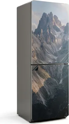 Produktbild von Berglandschaft mit Tal – Magnetische Kühlschrank Abdeckung – Dekorfolie magnetisch Küche – Kühlschrank Magnet Deko – selbstklebende Magnettafel – Magnetfolie für Kühlschranktür – 70x190 cm