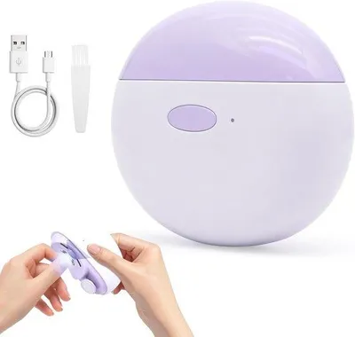 Produktbild von Elektrischer Nagelknipser 2-in-1: Automatische Nageltrimmer für Fingernägel mit LED-Licht und Schleiffunktion für die perfekte Nagelpflege zu Hause