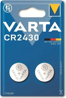 Produktbild von Varta 2x CR2430, Einwegbatterie, CR2430, Lithium, 3 V, 2 Stück(e), 280 mAh