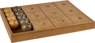 Produktbild von Tic tac toe spiel jehan 40x30x4cm naturholz  - Atmosphera créateur d'intérieur