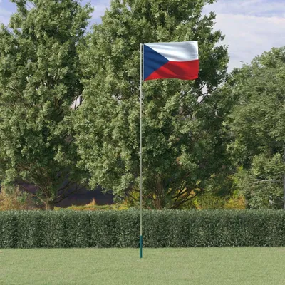 Produktbild von Möbel Tschechische Flagge mit Mast 5,5 m Aluminium - Flaggen &31482