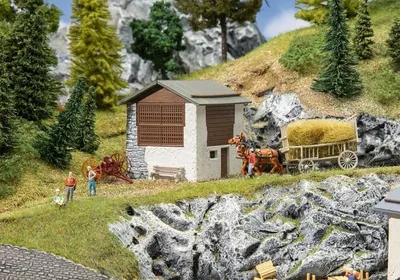 Produktbild von FALLER Heustadel Graubünden, HO (1:87), Mehrfarbig
