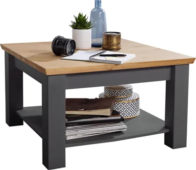 Image de Couchtisch >WZ-0133< (BxHxT: 75x45x75 cm) in grau - 75x45x75 (BxHxT)