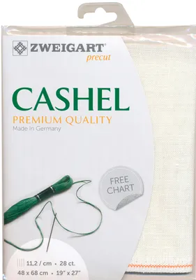 Produktbild von Zweigart Leinen Zählstoff Cashel 68x48 cm hochwertiger Stoff für Stickerei