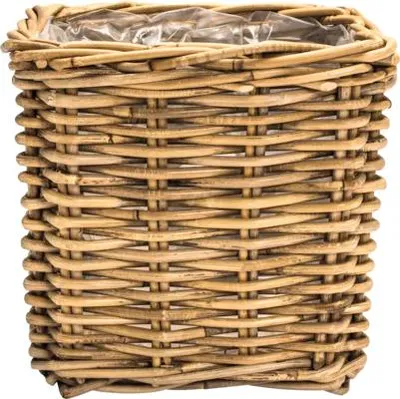 Produktbild von Pflanzkorb Leah Bali Naturfaser 31 x 31 x 32 cm grau braun inkl. Pflanzfolie