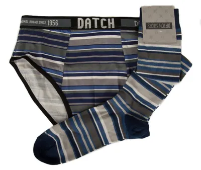 Immagine prodotto di Set slip + 1 paio calze lunghe uomo calzini alti underwear DATCH articolo CDM004, S/46, Cotone 95%,Spandex 5%