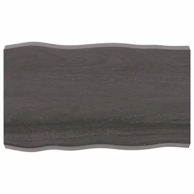 Produktbild von Tischplatte 100x60x(2-6) cm Massivholz Behandelt Baumkante