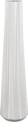 Produktbild von Deko Bodenvase MATTWEISS RELIEF H. 65cm matt weiß aus Keramik Formano