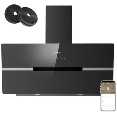 Productafbeelding van CIARRA Kopffreihaube 90 cm A+++, 683 m³/h, Afzuigkap Inclusief BOOST WIFI-app, Touchbediening VM9736FB