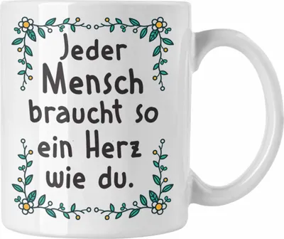 Produktbild von Trendation - Danke Tasse Geschenk Erzieherin Tasse Lustig Dankeschön Pflegerin Kaffeetasse Spruch (Weiß)