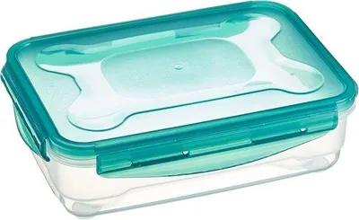 Productafbeelding van Set van 3 voedselopslagcontainers, elk met een inhoud van 1,2 liter, transparant
