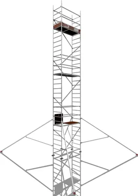 Produktbild von ALTEC Rollfix 2.0 900 | mit Fussplatten | 4x Dreieckausleger | Rollgerüst