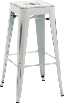 Produktbild von TPFLiving Barhocker Joy 2 Metall Antik Weiß