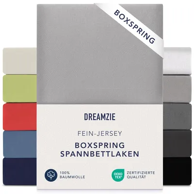 Produktbild von Dreamzie - Spannbettlaken Boxspringbett - 140x200cm / 160x200cm - Baumwolle