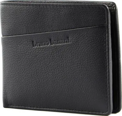 Produktbild von bruno banani Leder Geldbörse Wallet Black schwarz