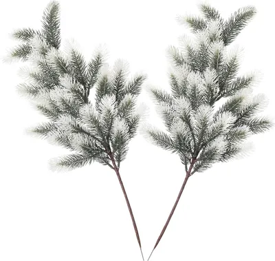 Image de 2 PCs k��nstables aiguilles de pin gr��ne branches 59 cm petites tiges picots pour guirlande de marches de Noël